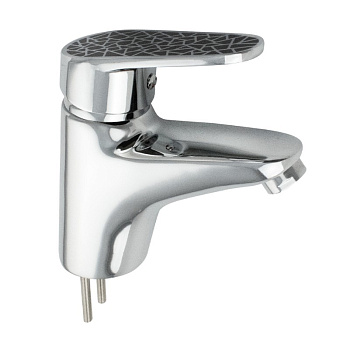 Смеситель БРИМИКС на раковину, шаровый 3330 ручка с черной мозаикой